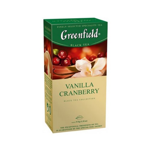 Чай ГРИНФИЛД Vanilla Cranberry 25 пакетиков